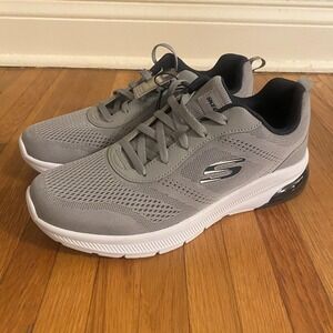 Skechers Shoes Mens Size 10.5 Gray Memory Foam Machine Washable Comfort 255002S